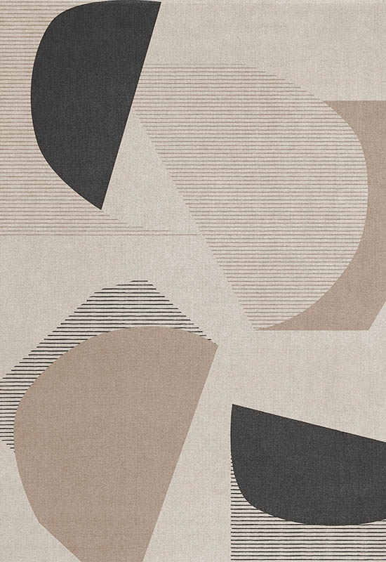 patterned rug layered Birch