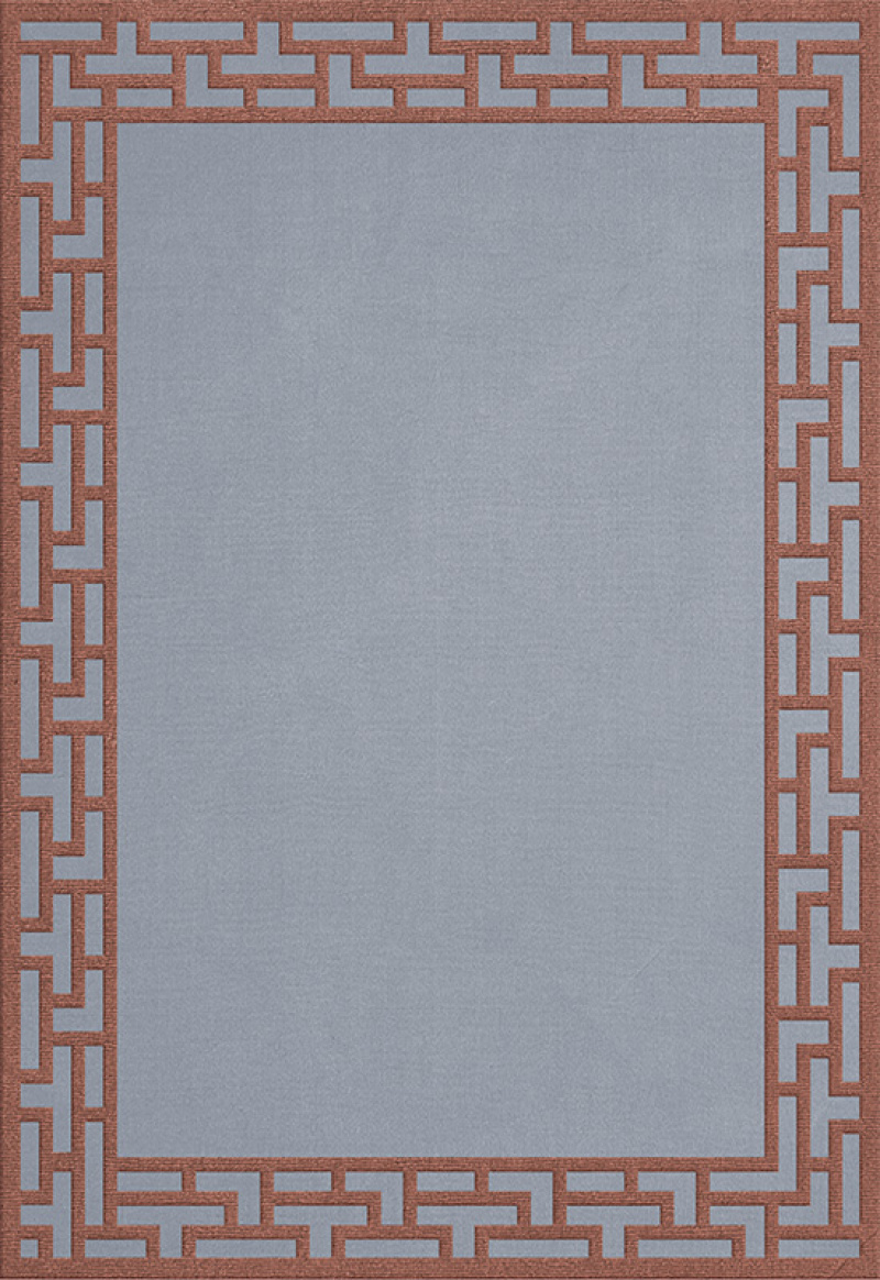 ALICE CRAWLEY INDOCHINE WOOL RUG ZEN BLUE in the group Rugs / All rugs / Large rugs at Layered (ACINBR)